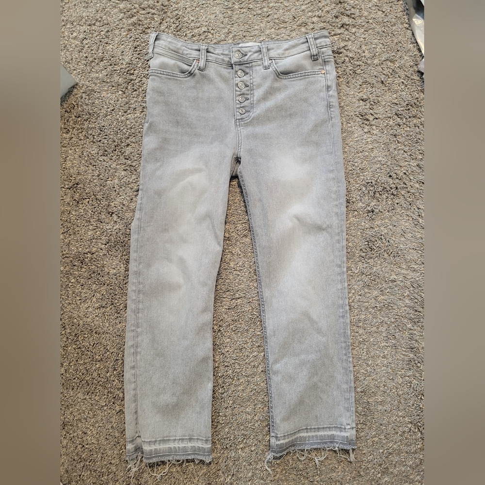 Paige Gray Cropped Jeans 29P